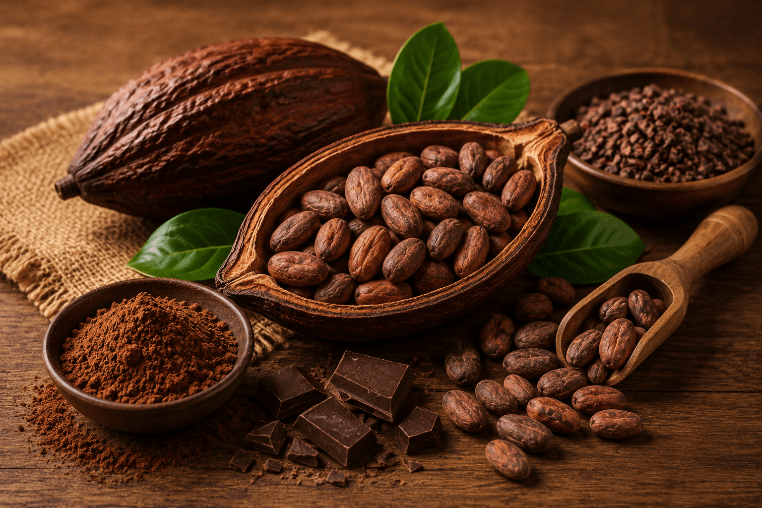 Cocoa and chocolate ingredients