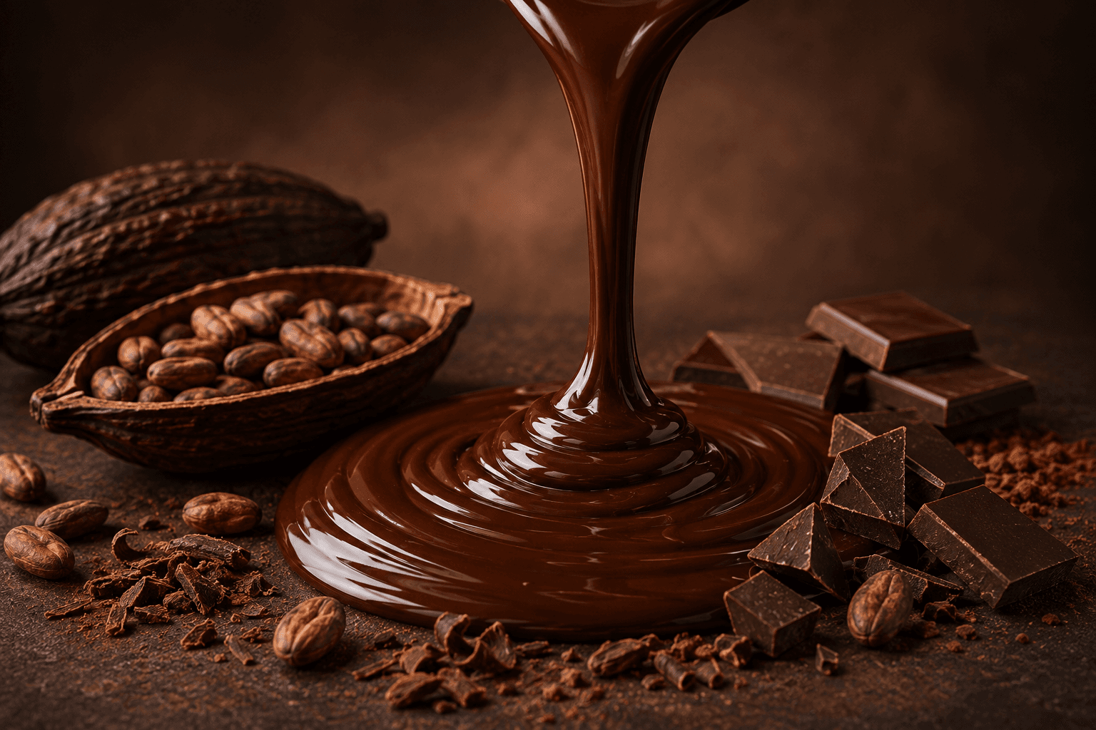 Melted chocolate